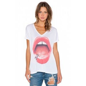 April Lip Piercing Tee
